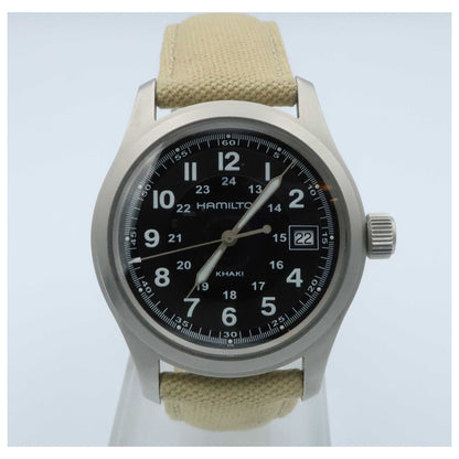 Front view of Hamilton Khaki Field Men's Swiss Quartz (Battery-Powered) Watch H68411633-SDV