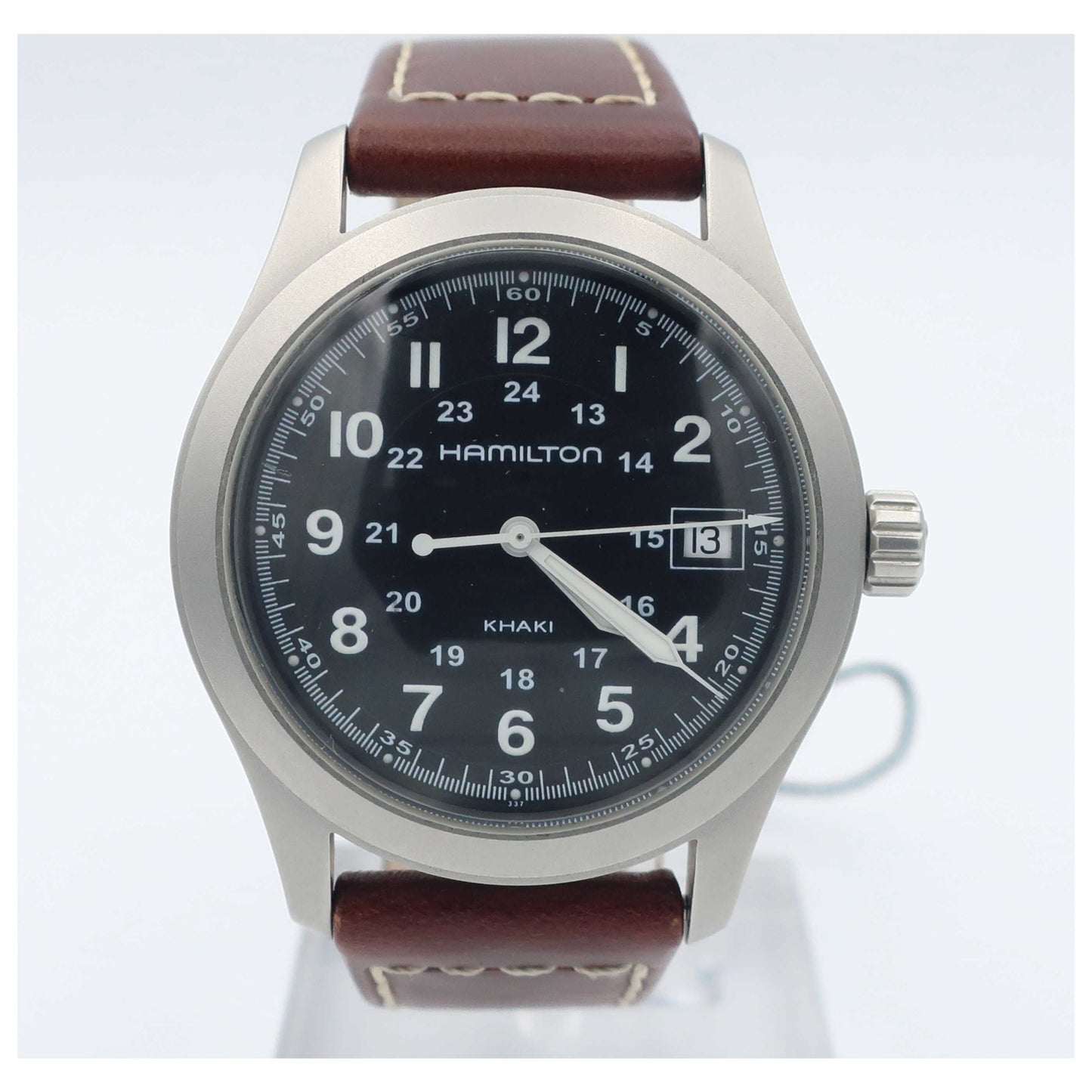 Front view of Hamilton Khaki Men's Swiss Quartz (Battery-Powered) Watch H68481533-IV-PO2