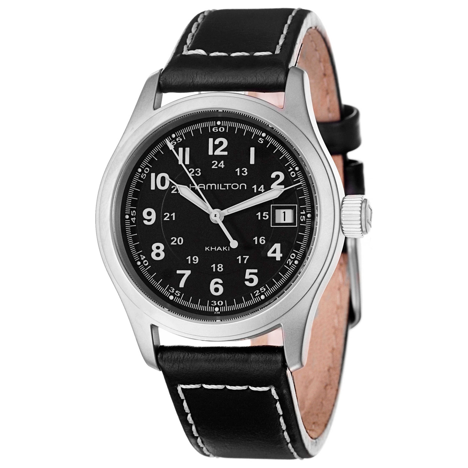 Front view of Hamilton Khaki Field Men's Swiss Quartz (Battery-Powered) Watch H68481733-IV