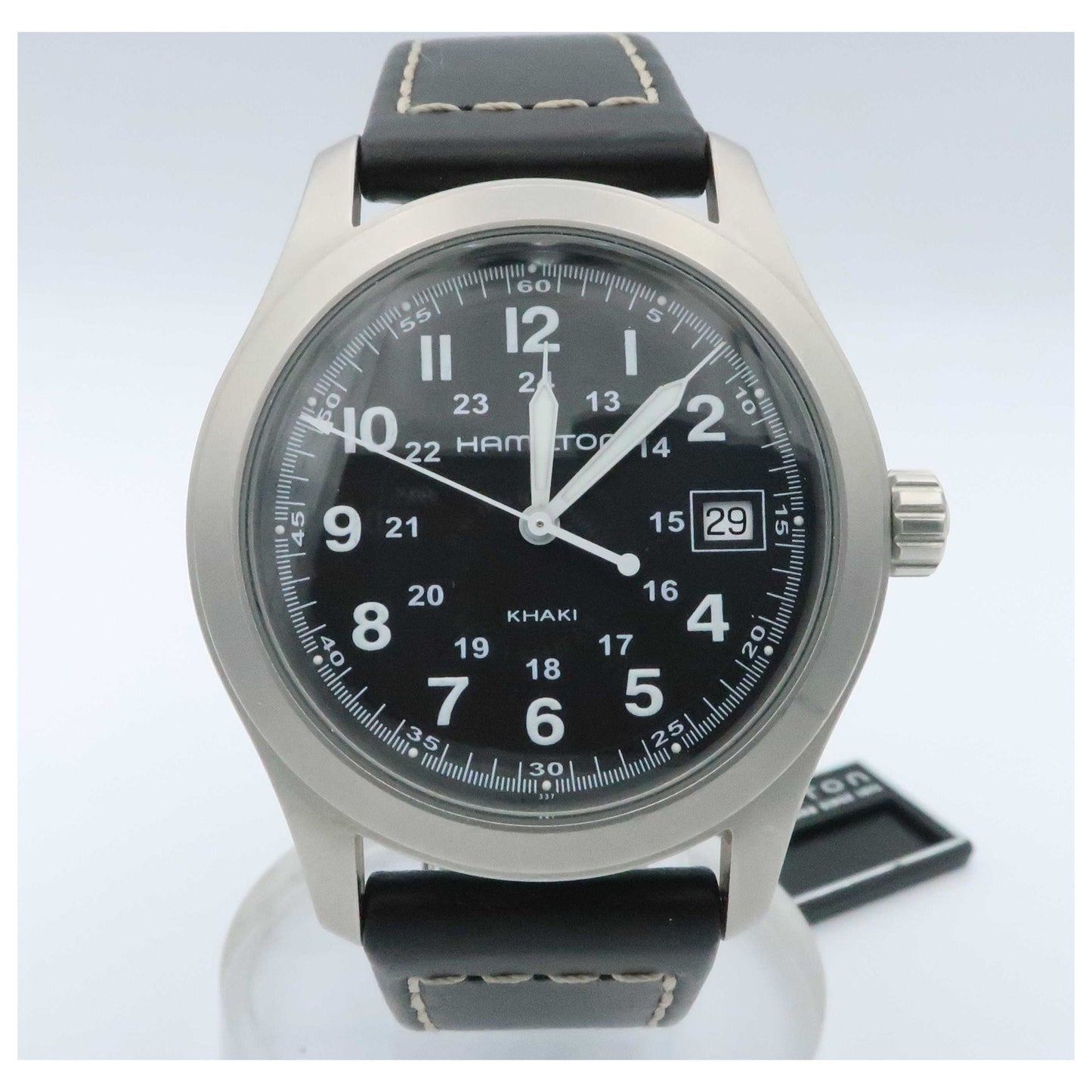 Front view of Hamilton Khaki Field Men's Swiss Quartz (Battery-Powered) Watch H68481733-SDV