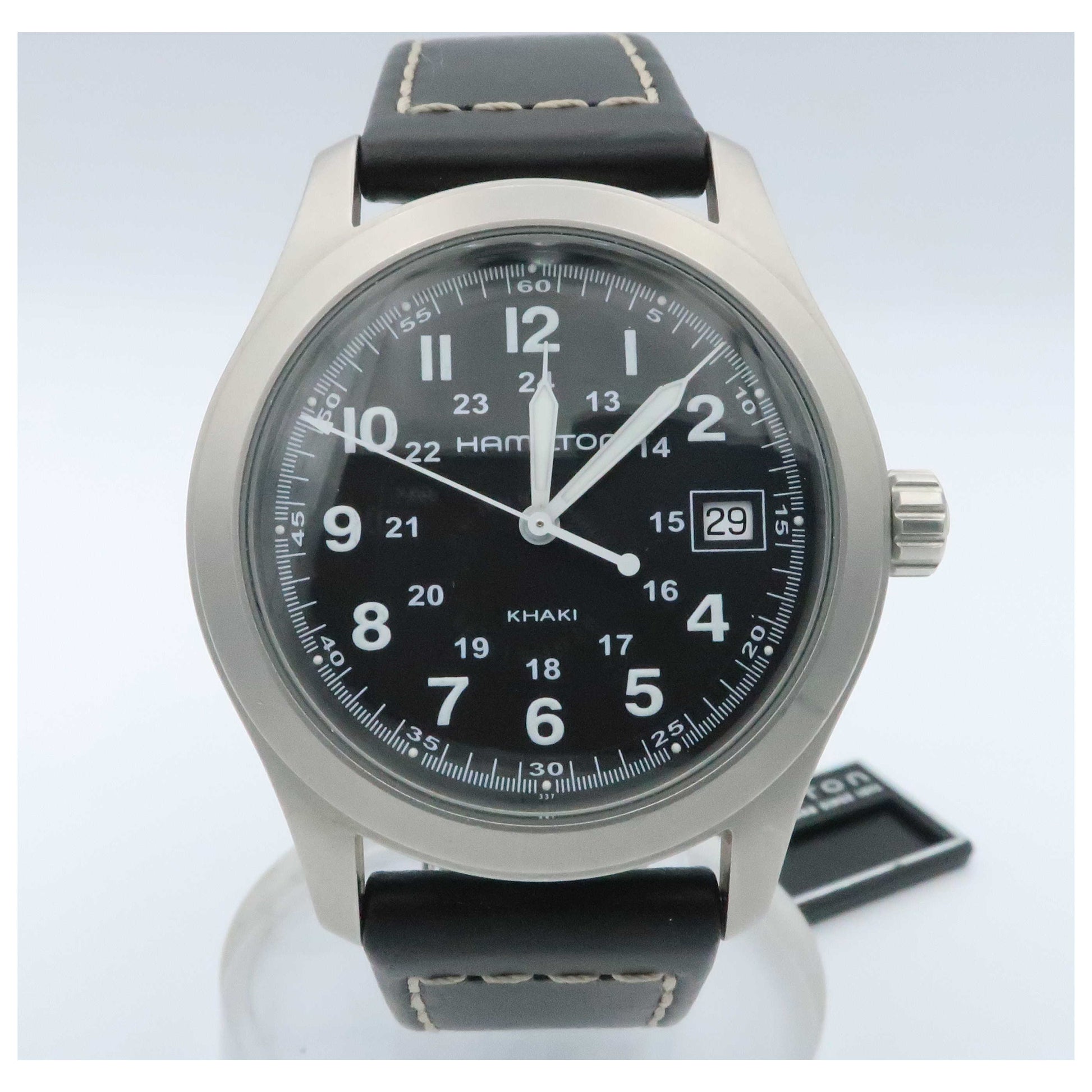 Front view of Hamilton Khaki Field Men's Swiss Quartz (Battery-Powered) Watch H68481733-SDV