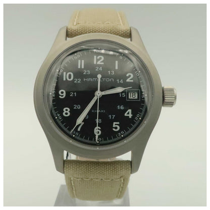 Front view of Hamilton Khaki Field Men's Swiss Quartz (Battery-Powered) Watch H68481933-PO