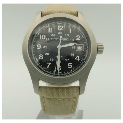 Front view of Hamilton Khaki Field Men's Swiss Quartz (Battery-Powered) Watch H68481933-SDV