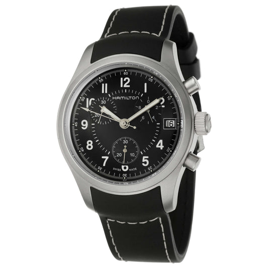 Front view of Hamilton Khaki Men's Swiss Quartz (Battery-Powered) Watch H68582333