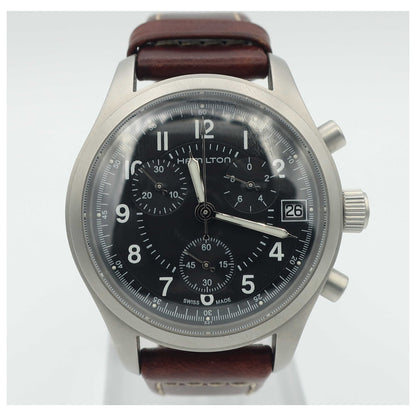 Front view of Hamilton Khaki Men's Swiss Quartz (Battery-Powered) Watch H68582533-PO