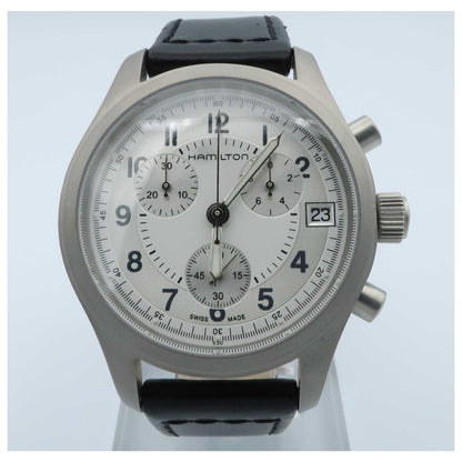 Front view of Hamilton Khaki Men's Swiss Quartz (Battery-Powered) Watch H68582553