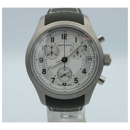 Front view of Hamilton Khaki Field Men's Swiss Quartz (Battery-Powered) Watch H68582853-SD
