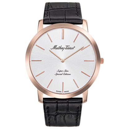 Front view of Mathey Tissot Cyrus Men's Quartz Watch H6915PI
