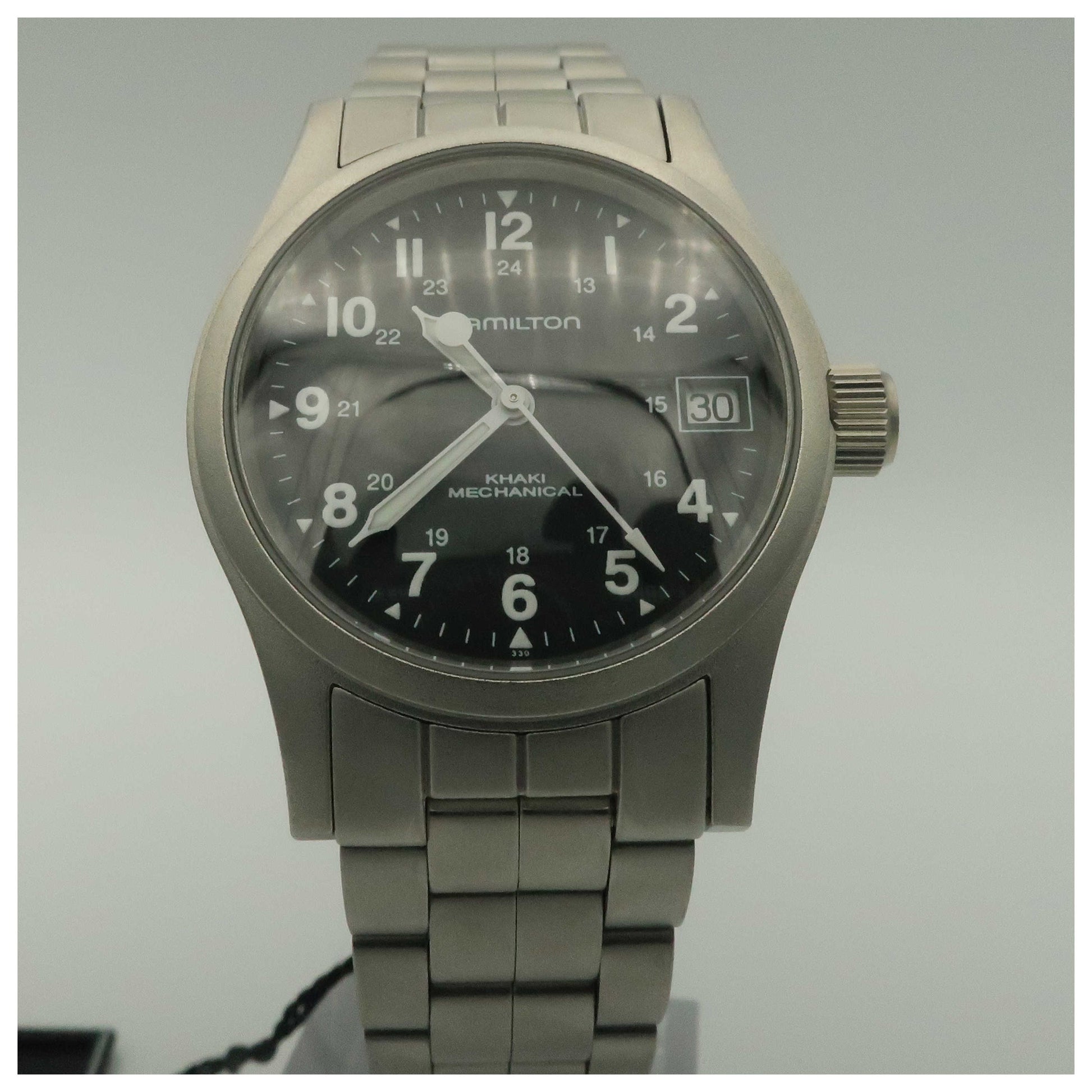 Front view of Hamilton Khaki Field Men's Manual-Wind Watch H69319133-PO