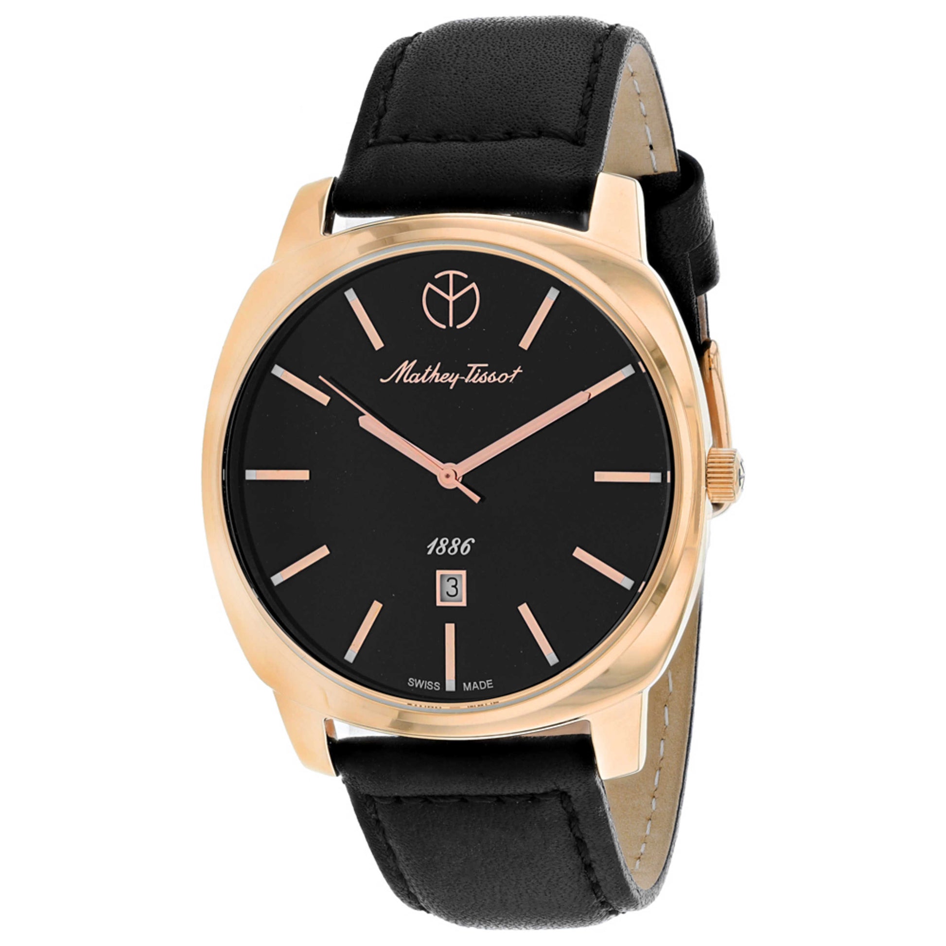 Front view of Mathey Tissot Smart Men's Quartz Watch H6940PN