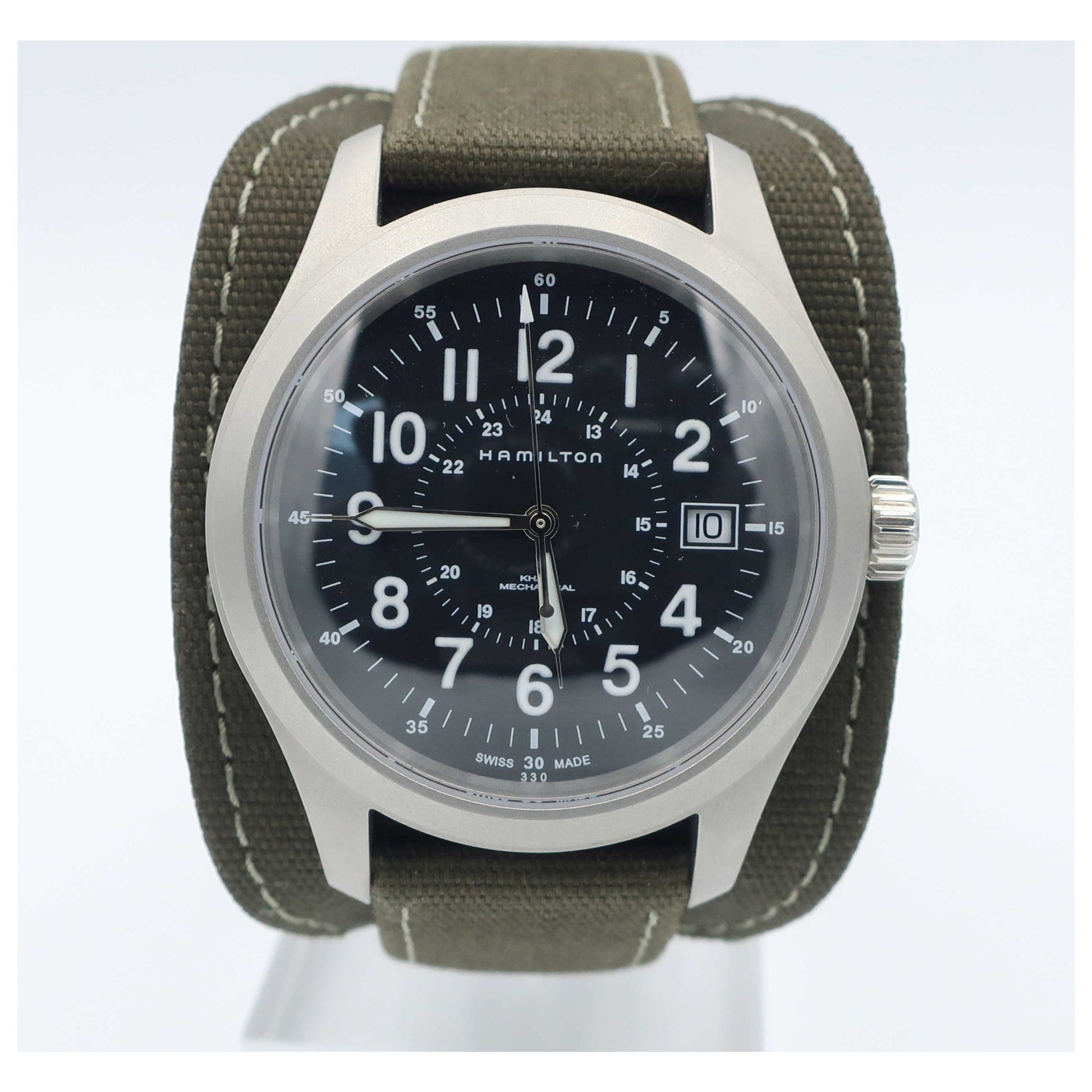 Front view of Hamilton Khaki Field Men's Manual-Wind Watch H69519333-SD2