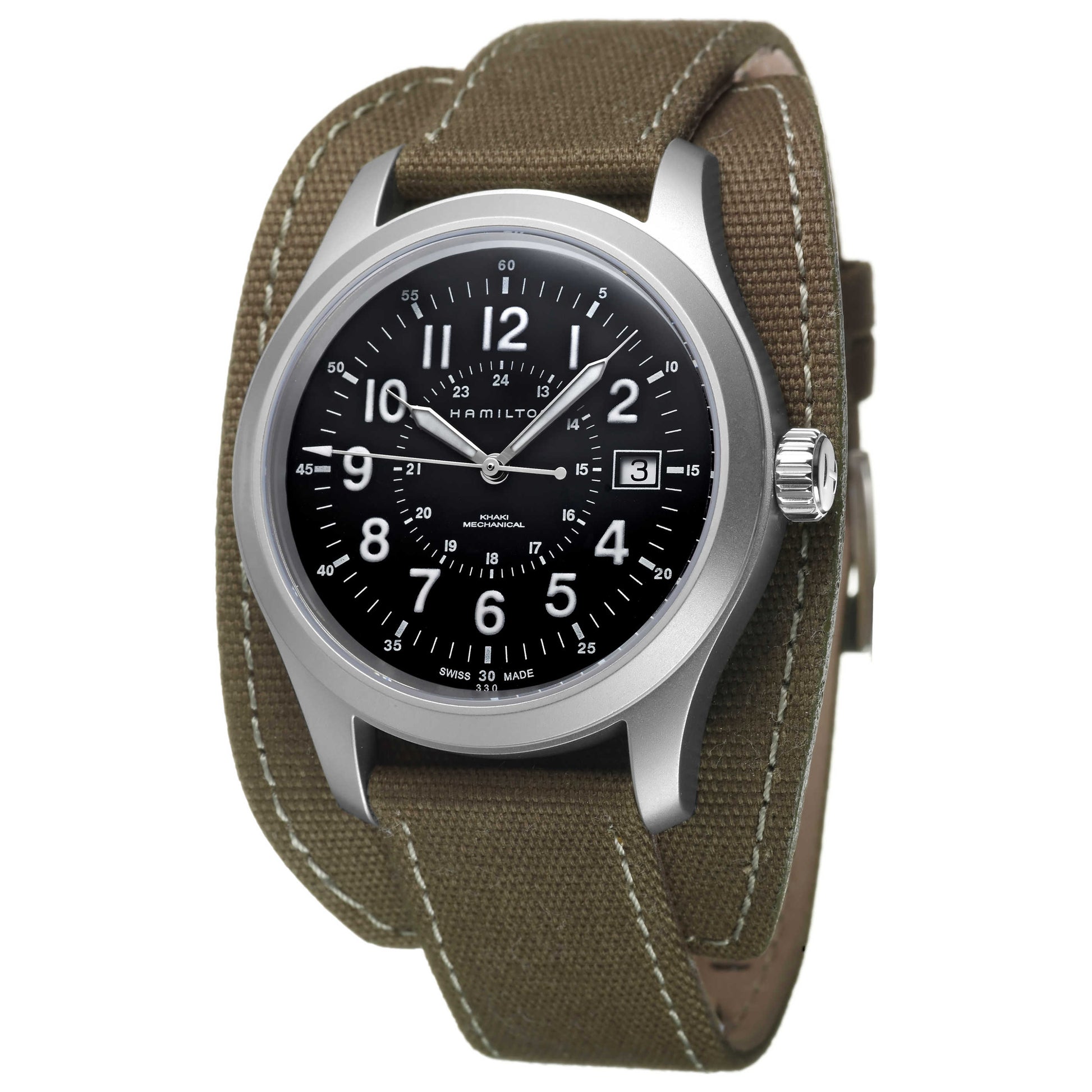 Front view of Hamilton Khaki Field Men's Manual-Wind Watch H69519333