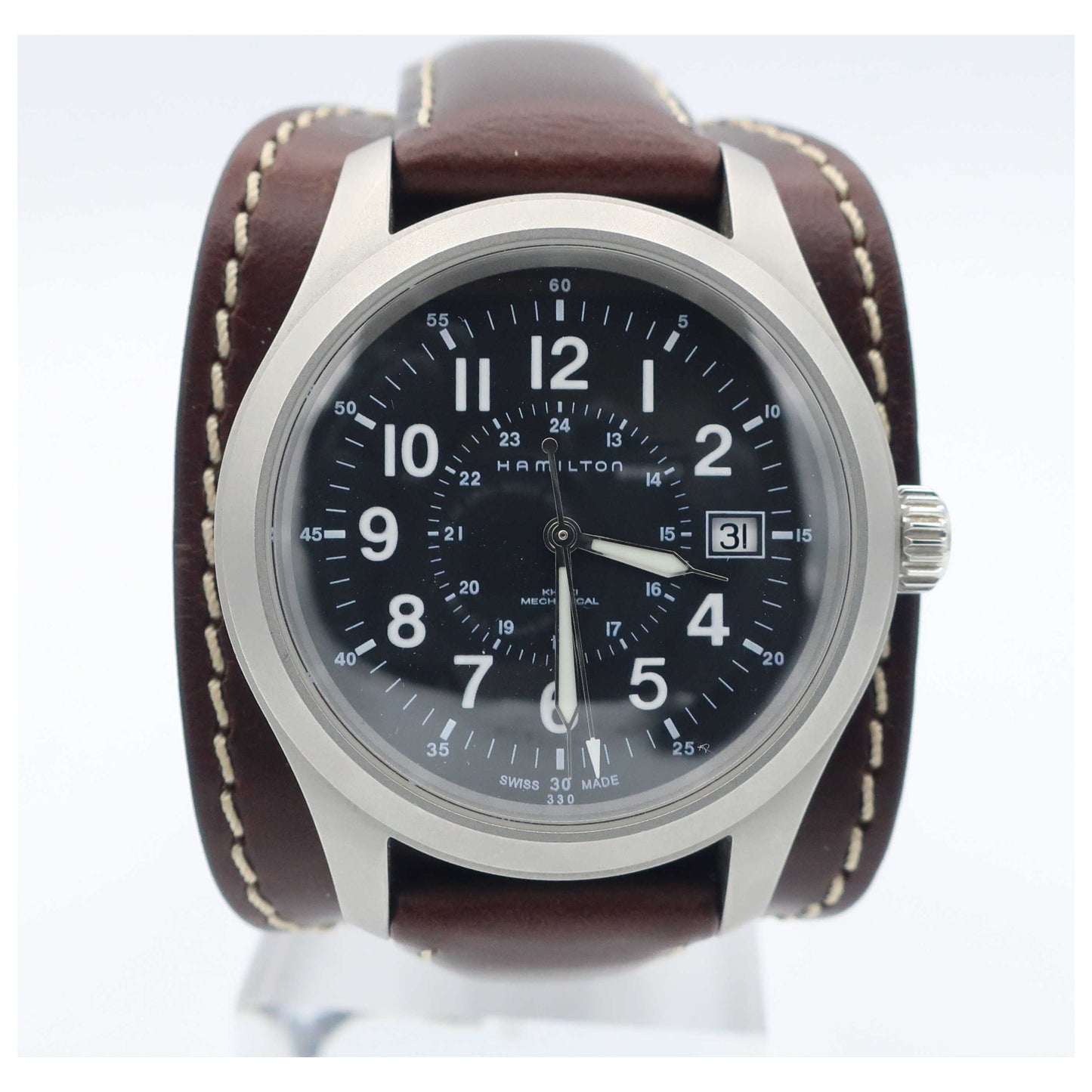 Front view of Hamilton Khaki Field Men's Manual-Wind Watch H69519533-SD3