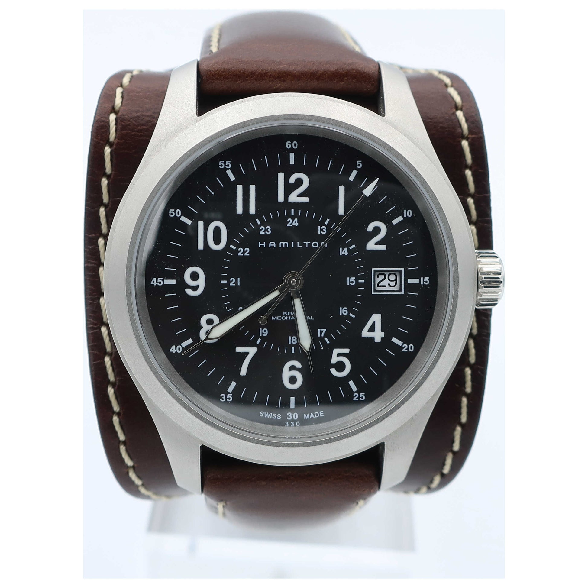 Front view of Hamilton Khaki Field Men's Manual-Wind Watch H69519533-SD