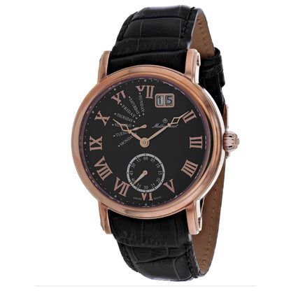 Front view of Mathey Tissot Retrograde Men's Quartz Watch H7020PN