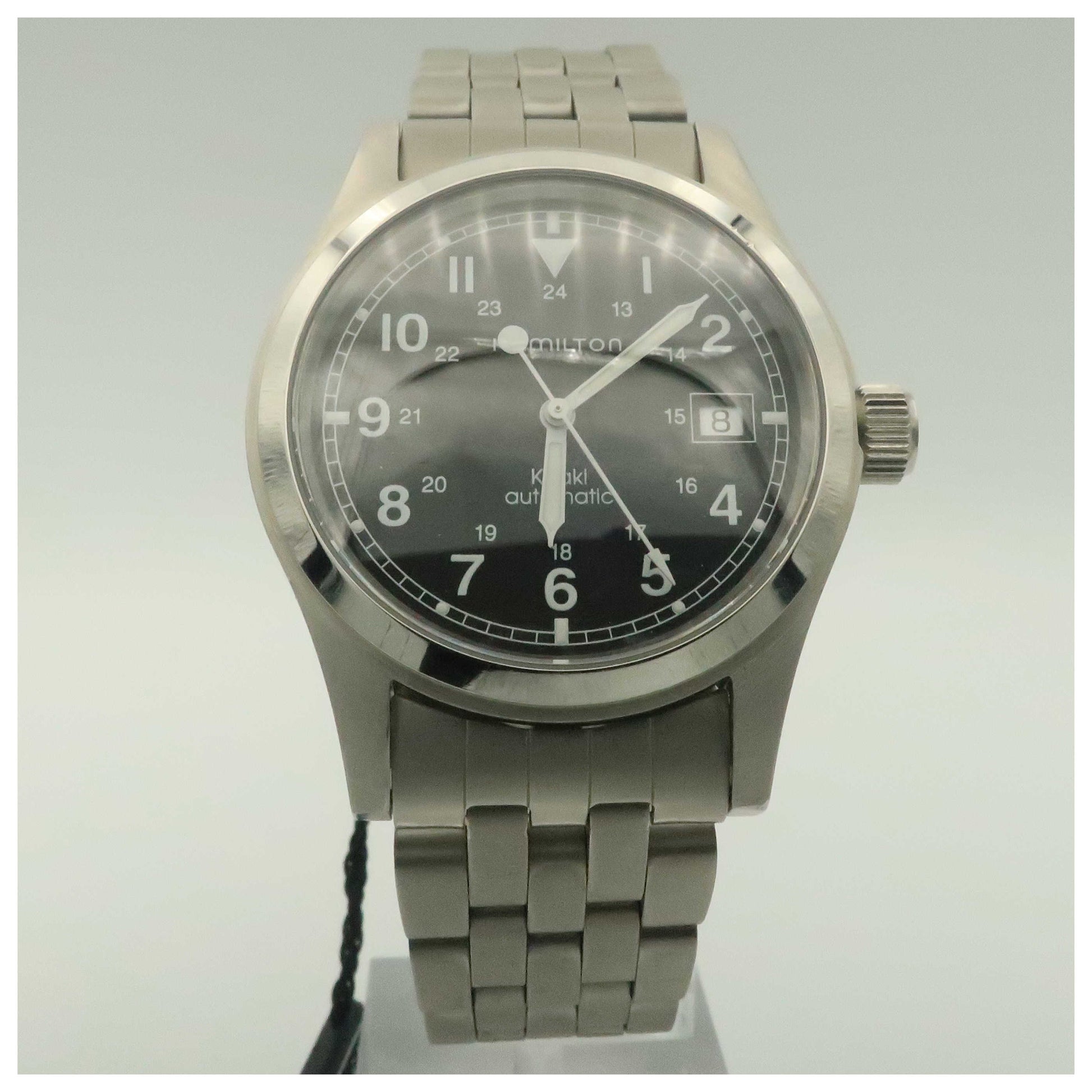 Front view of Hamilton Khaki Field Men's Automatic Watch H70415133-PO
