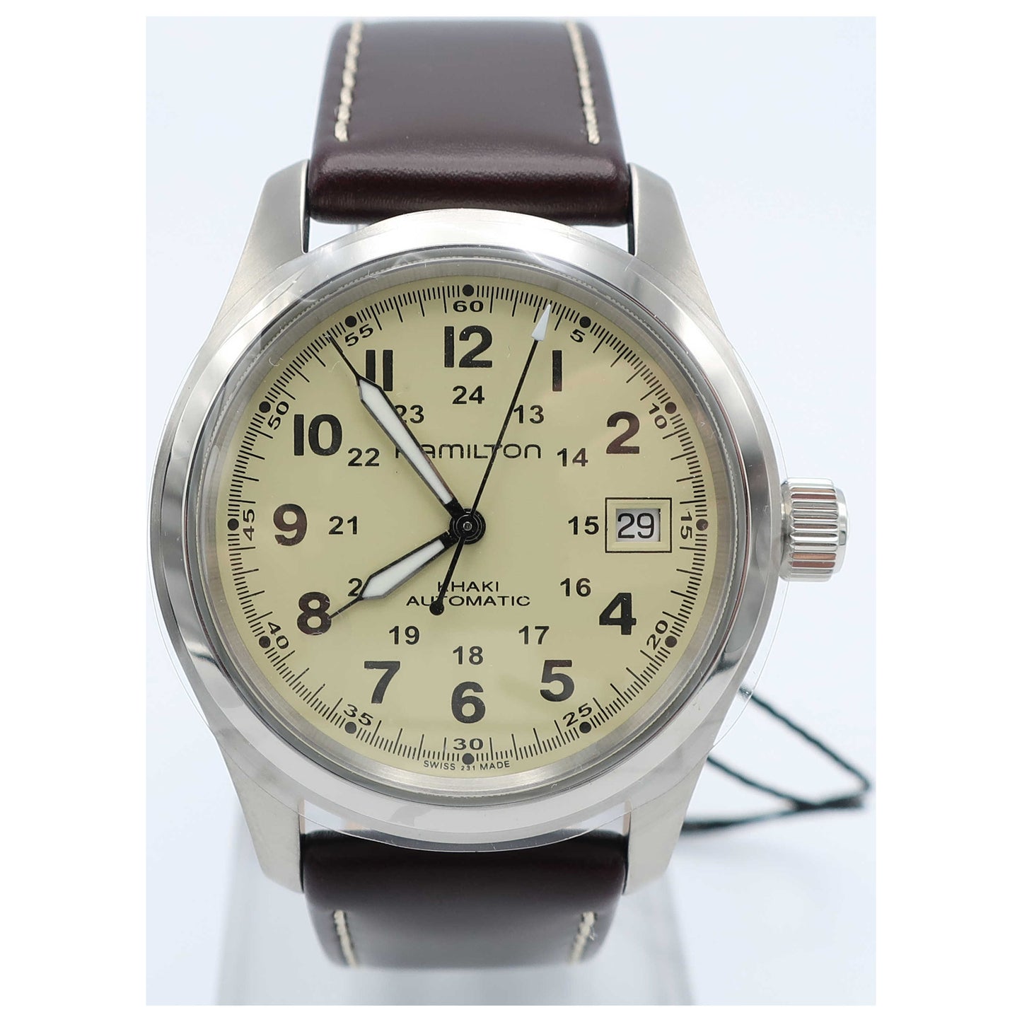 Front view of Hamilton Khaki Field Men's Automatic Watch H70455523-SD