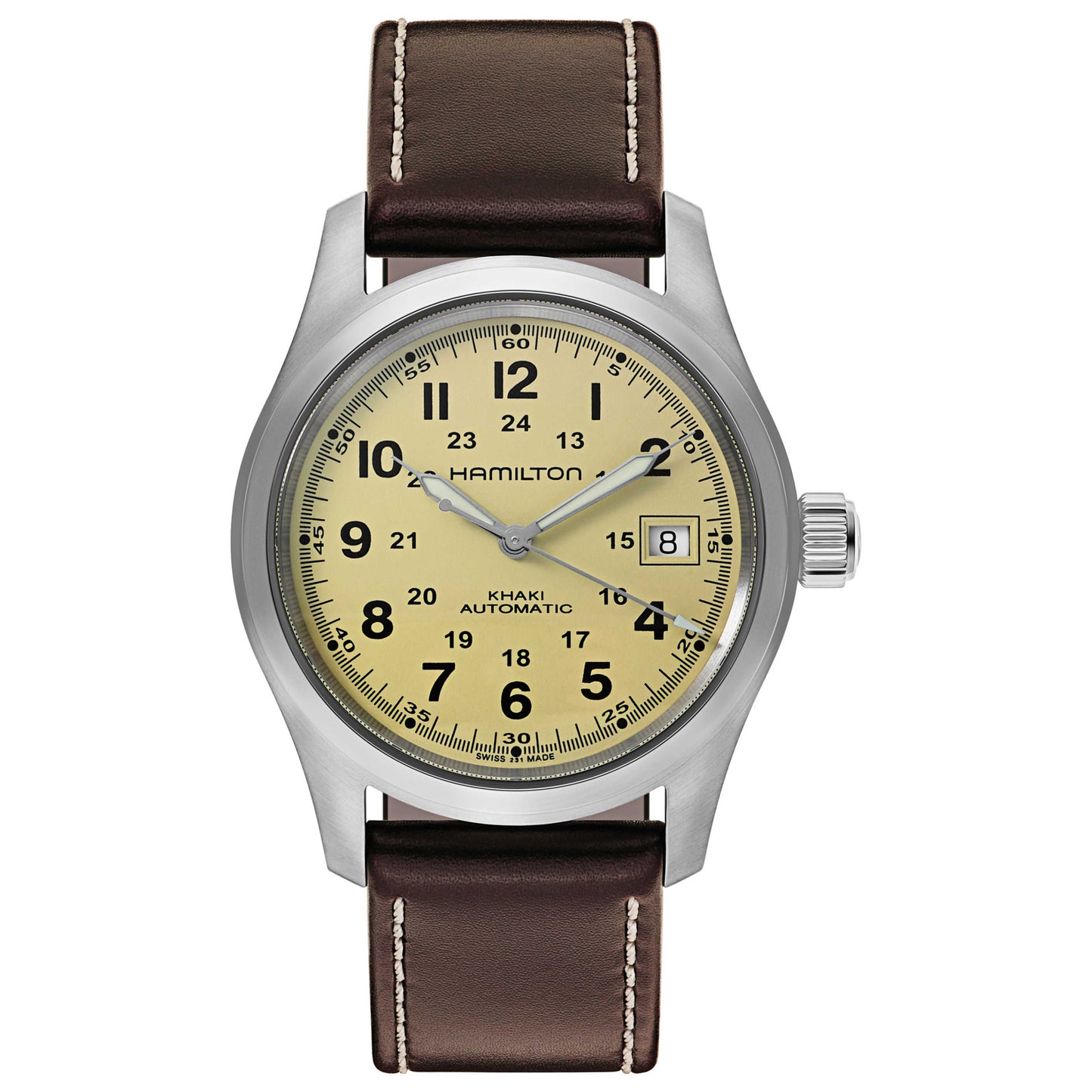 Front view of Hamilton Khaki Field Men's Automatic Watch H70455523