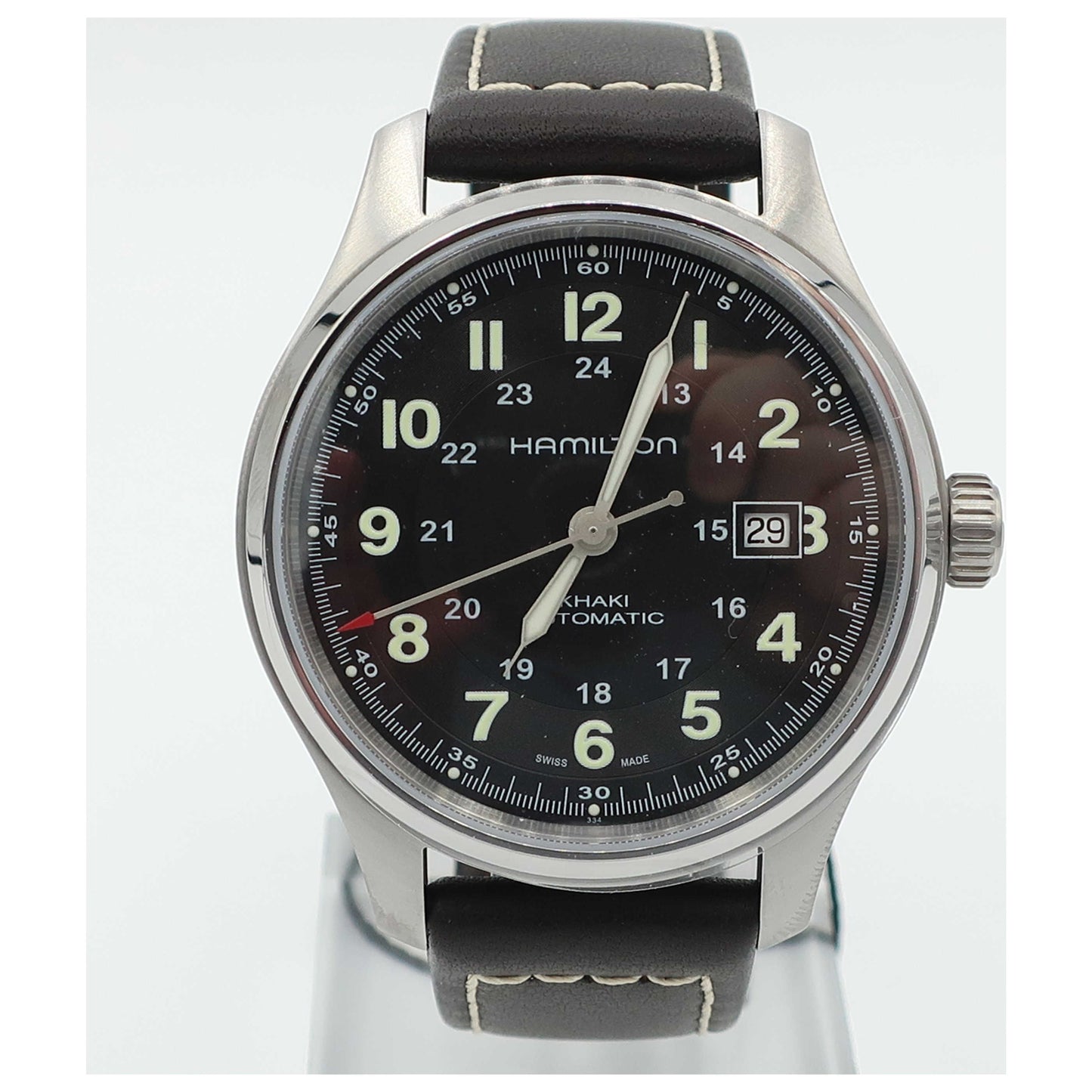 Front view of Hamilton Khaki Field Men's Automatic Watch H70525733-SD