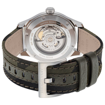 Back view of Hamilton Khaki Field Men's Automatic Watch H70535061