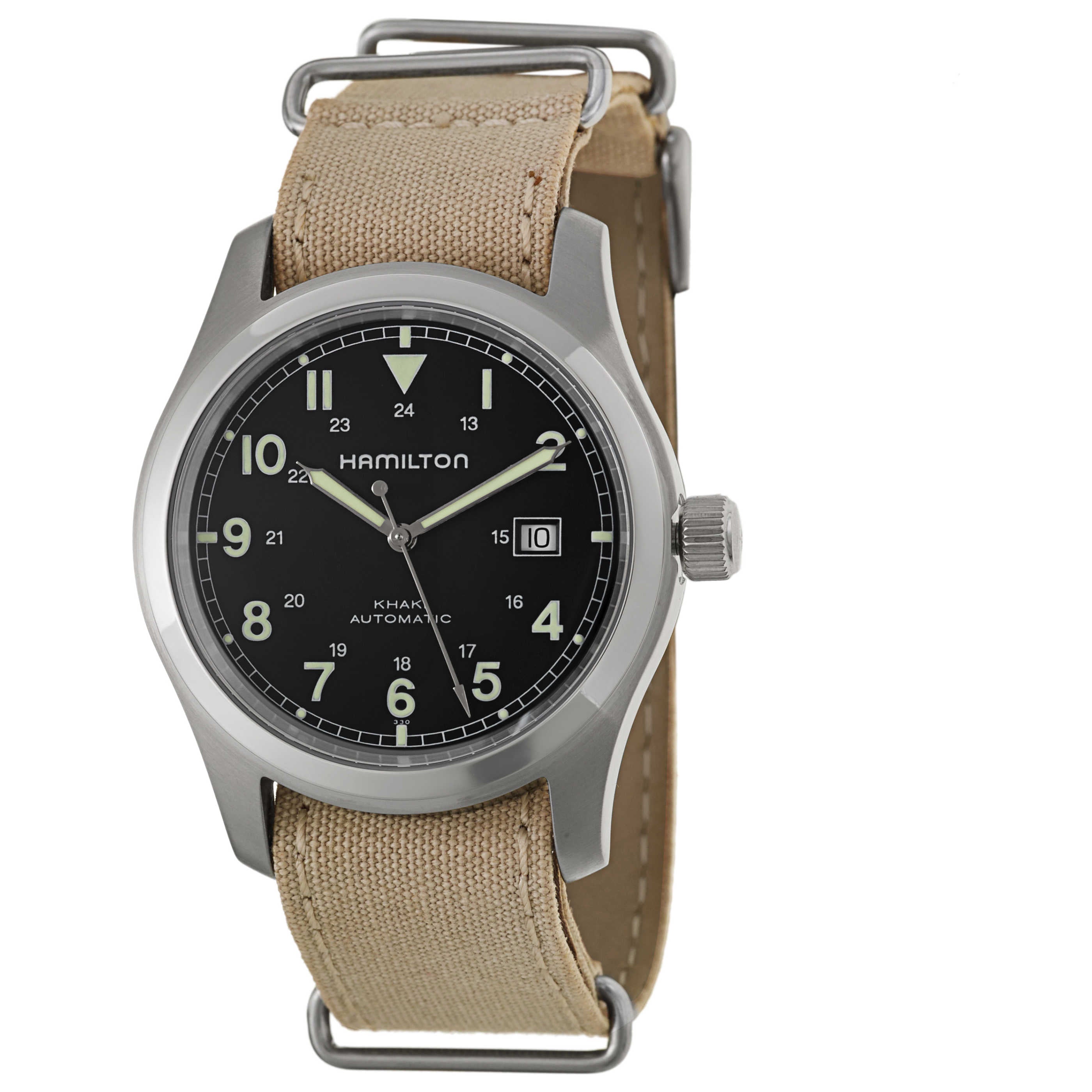 さばびんハミルトン Hamilton Khaki Field Quartz Blue Dial Blue NATO Strap Watch 33mm