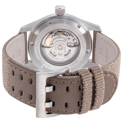 Back view of Hamilton Khaki Field Men's Automatic Watch H70605993