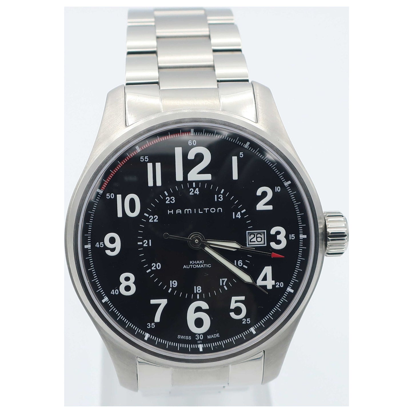 Front view of Hamilton Khaki Field Men's Automatic Watch H70615133-SD