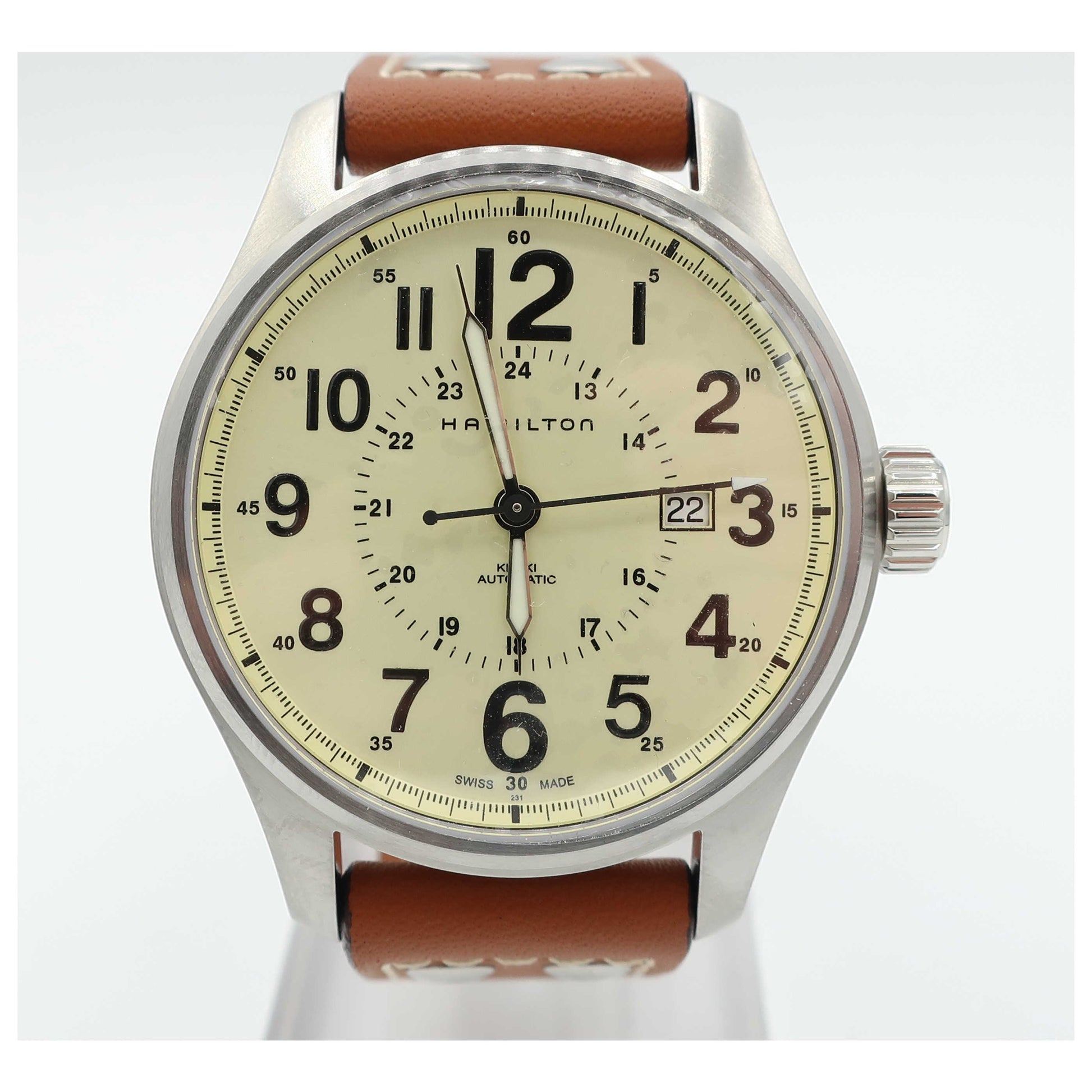 Front view of Hamilton Khaki Field Men's Automatic Watch H70615523-SD