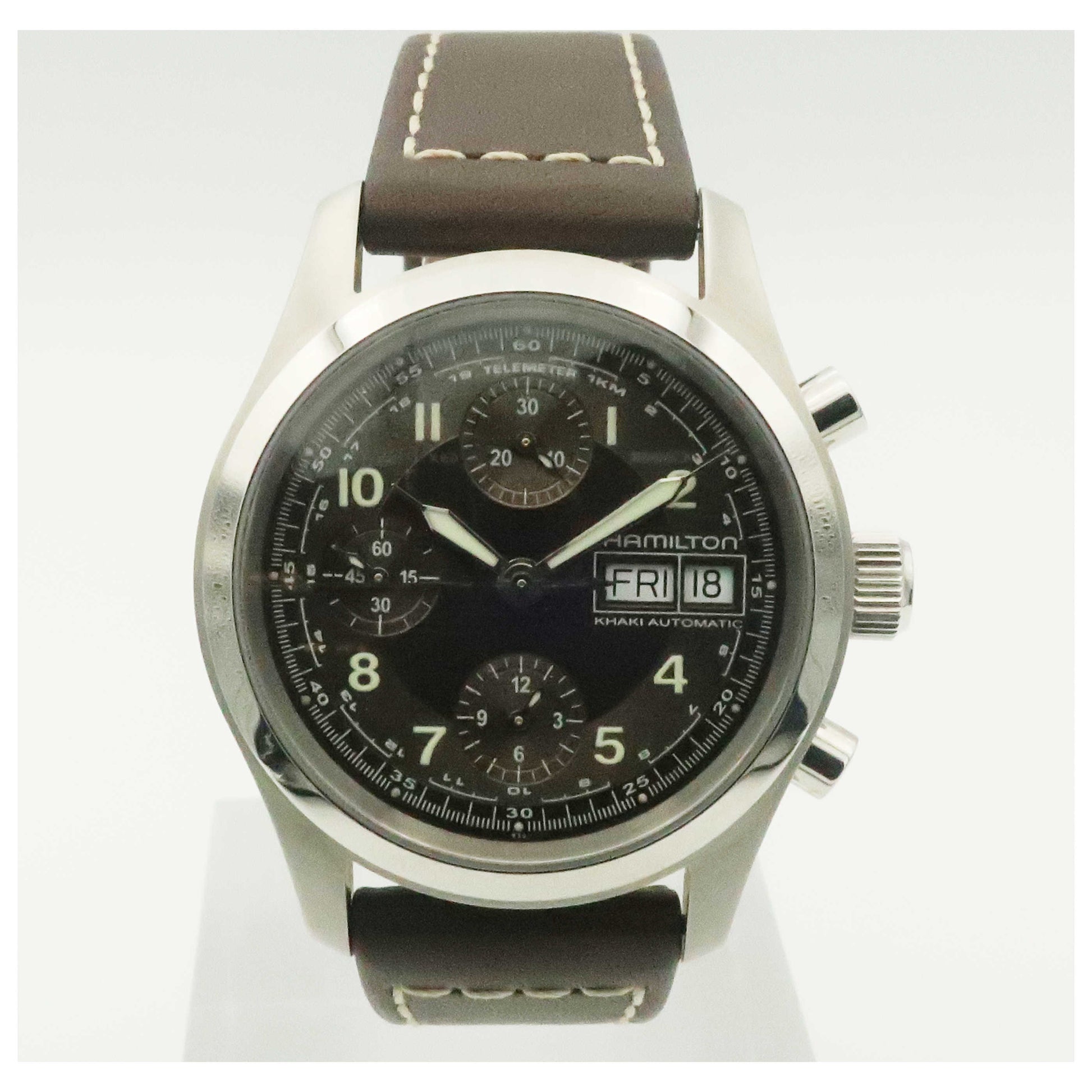 Front view of Hamilton Khaki Field Men's Automatic Watch H71456593-PO