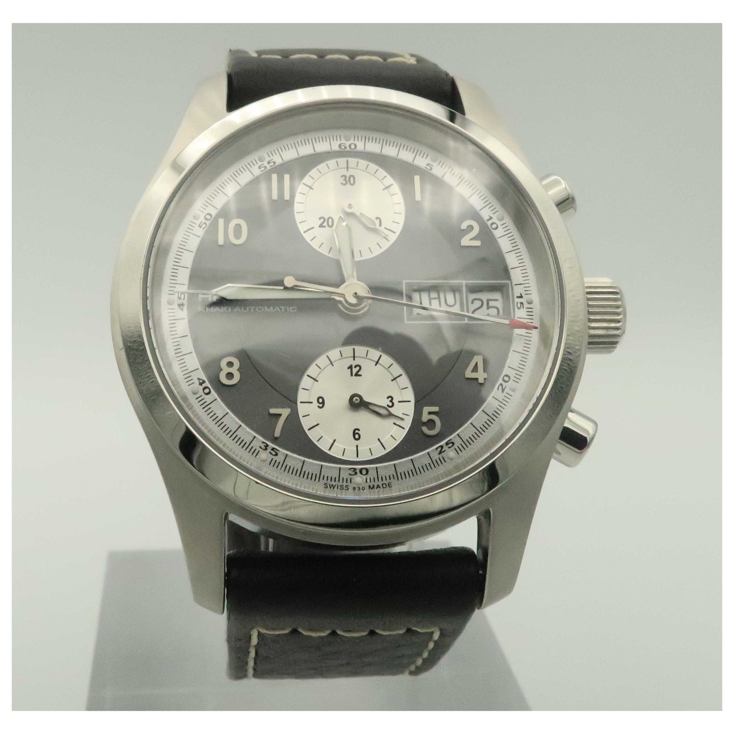 Front view of Hamilton Khaki Field Men's Automatic Watch H71466583-PO