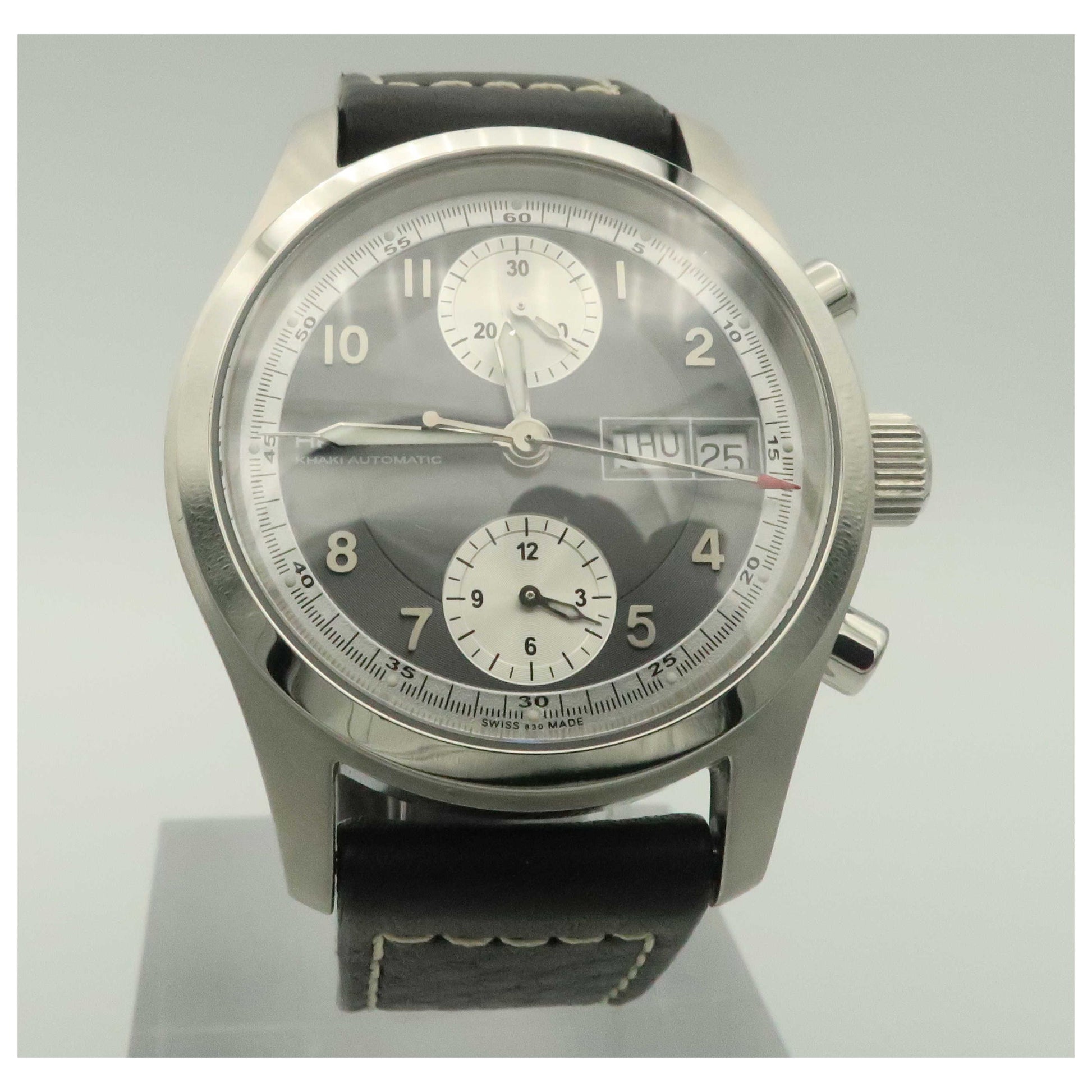 Front view of Hamilton Khaki Field Men's Automatic Watch H71466583-PO