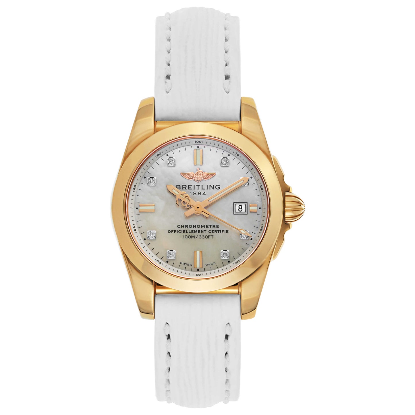 Front view of Breitling Galactic Women's Swiss Quartz (Battery-Powered) Certified Chronometer Watch H7234812-A792-274X