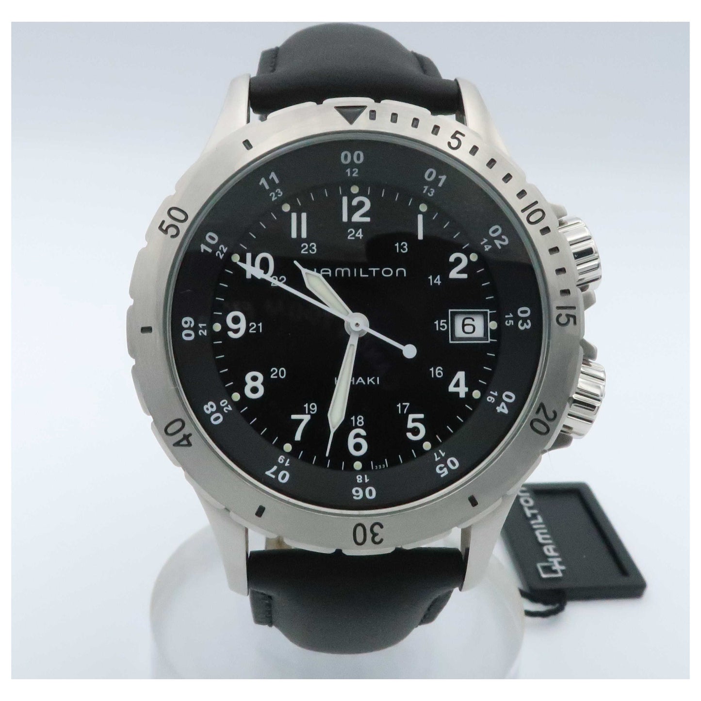 Front view of Hamilton Khaki Field Men's Swiss Quartz (Battery-Powered) Watch H74451833-SDV