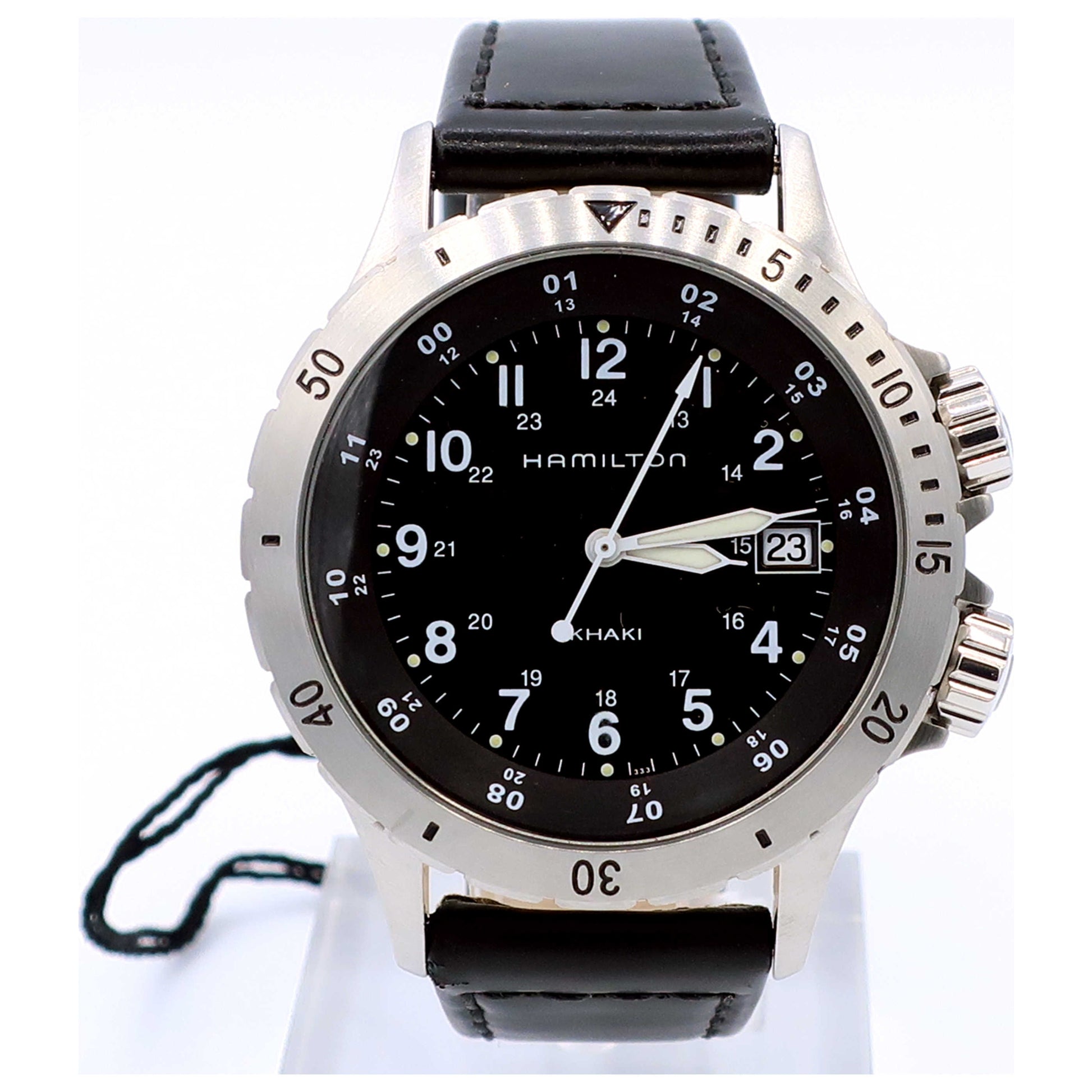 Front view of Hamilton Khaki Field Men's Swiss Quartz (Battery-Powered) Watch H74451833-SD