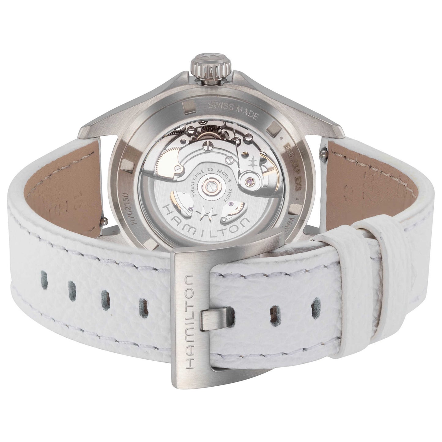 Back view of Hamilton Khaki Navy Women's Automatic Watch H76215850