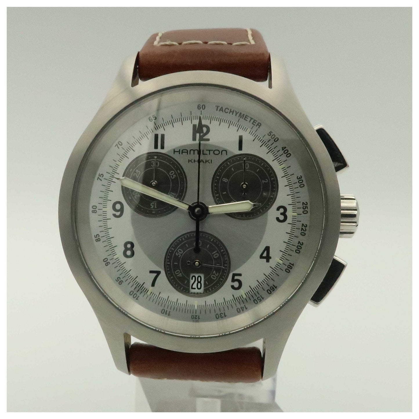 Front view of Hamilton Khaki Aviation Men's Swiss Quartz (Battery-Powered) Watch H76412553-PO