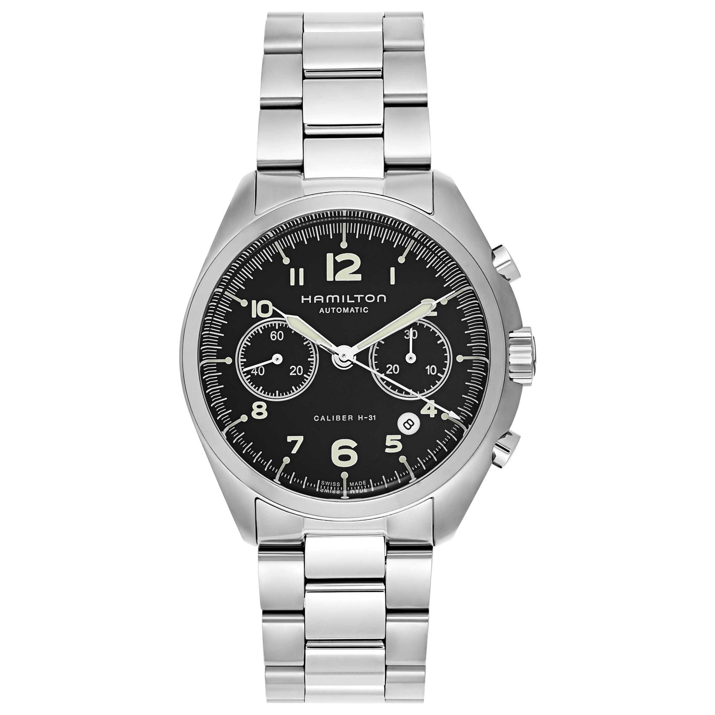 Front view of Hamilton Khaki Aviation Men's Automatic Watch H76416135