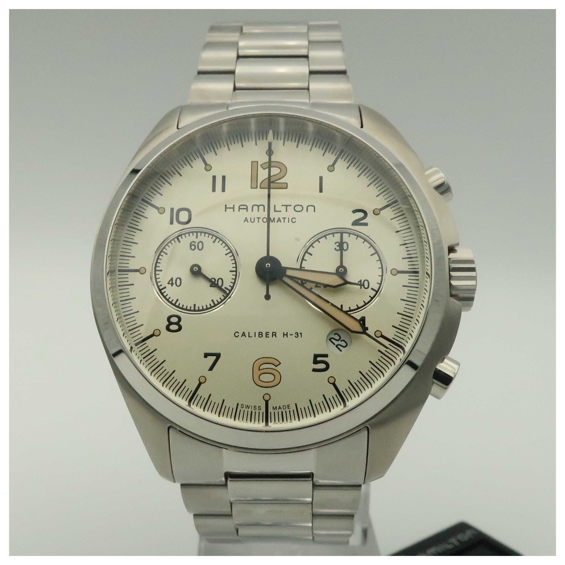 Front view of Hamilton Khaki Aviation Men's Automatic Watch H76416155-SDV