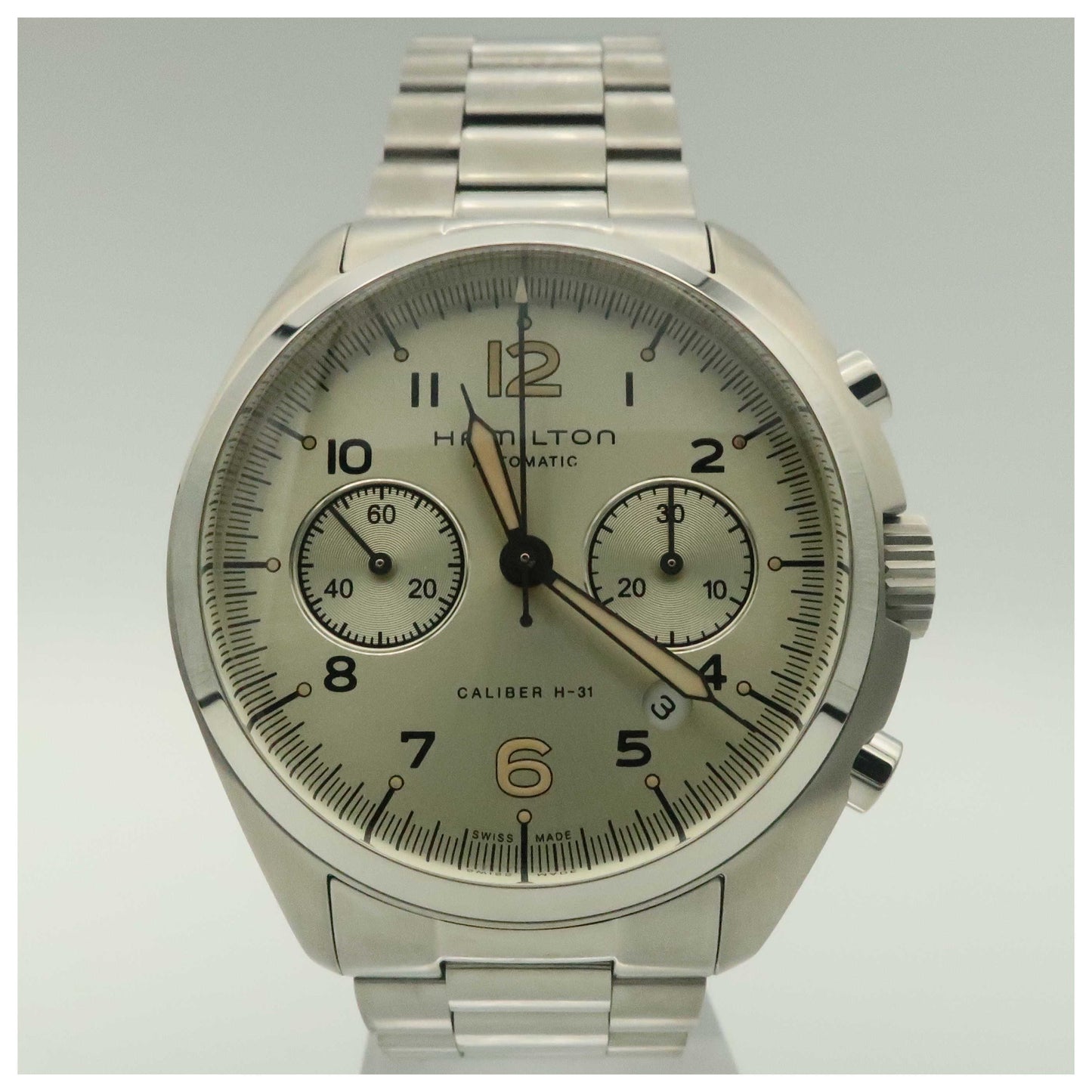Front view of Hamilton Khaki Aviation Men's Automatic Watch H76416155-SD