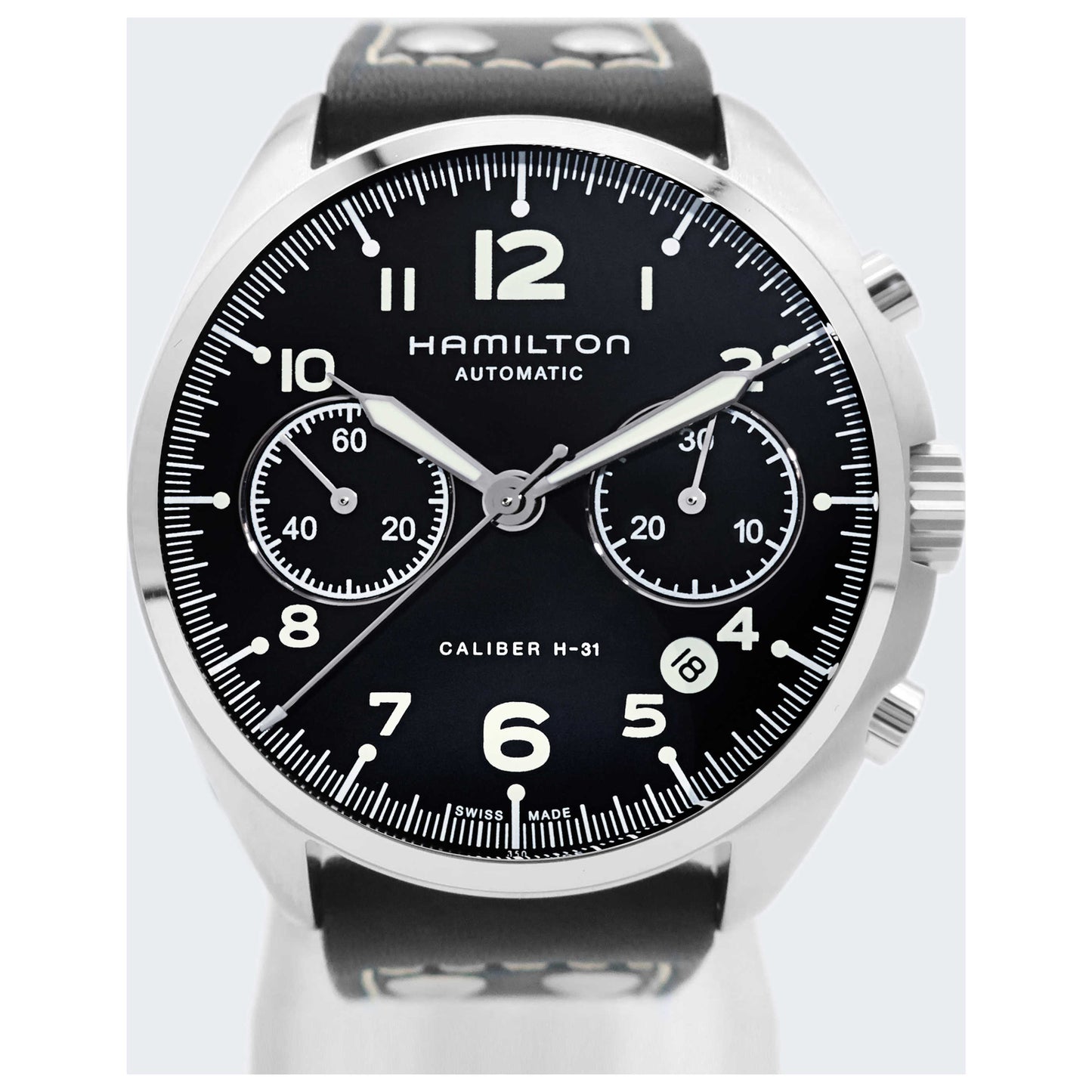 Front view of Hamilton Khaki Aviation Men's Automatic Watch H76416735-SD
