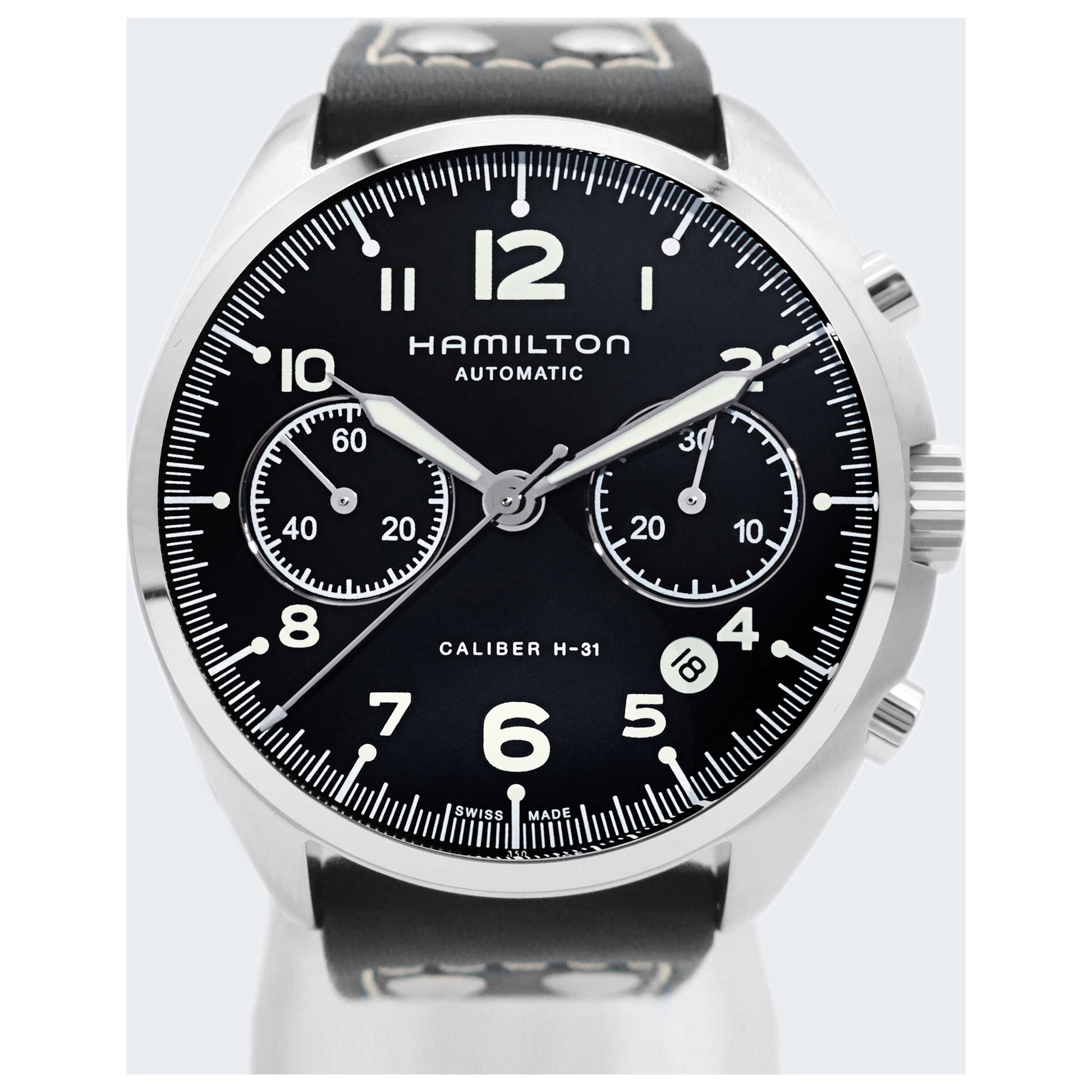 Front view of Hamilton Khaki Aviation Men's Automatic Watch H76416735-SD
