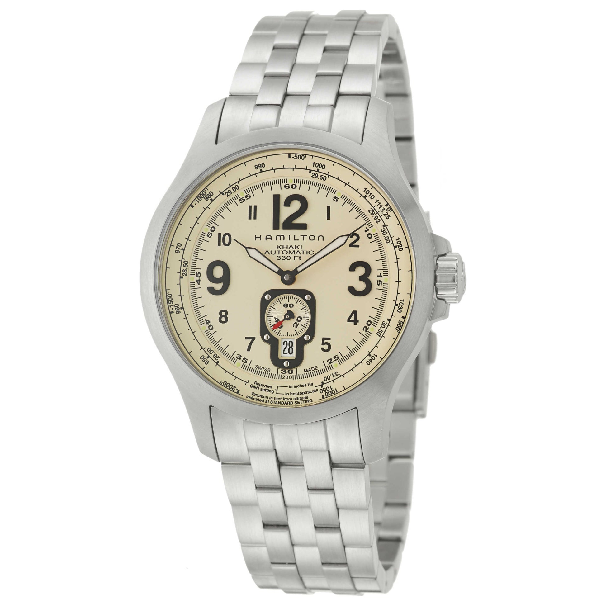Front view of Hamilton Khaki Aviation Men's Automatic Watch H76515123