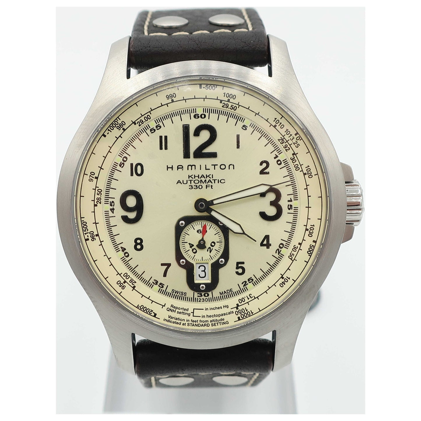 Front view of Hamilton Khaki Aviation Men's Automatic Watch H76515523-SD