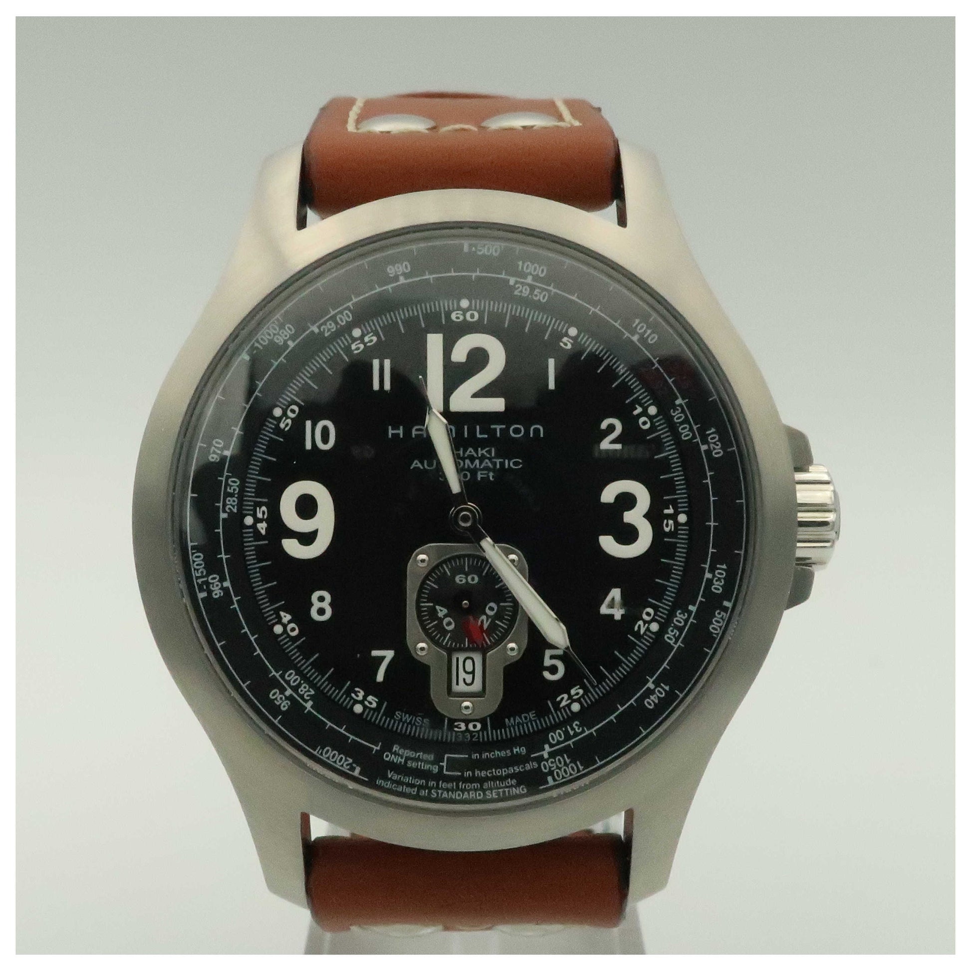 Front view of Hamilton Khaki Aviation Men's Automatic Watch H76515533-PO