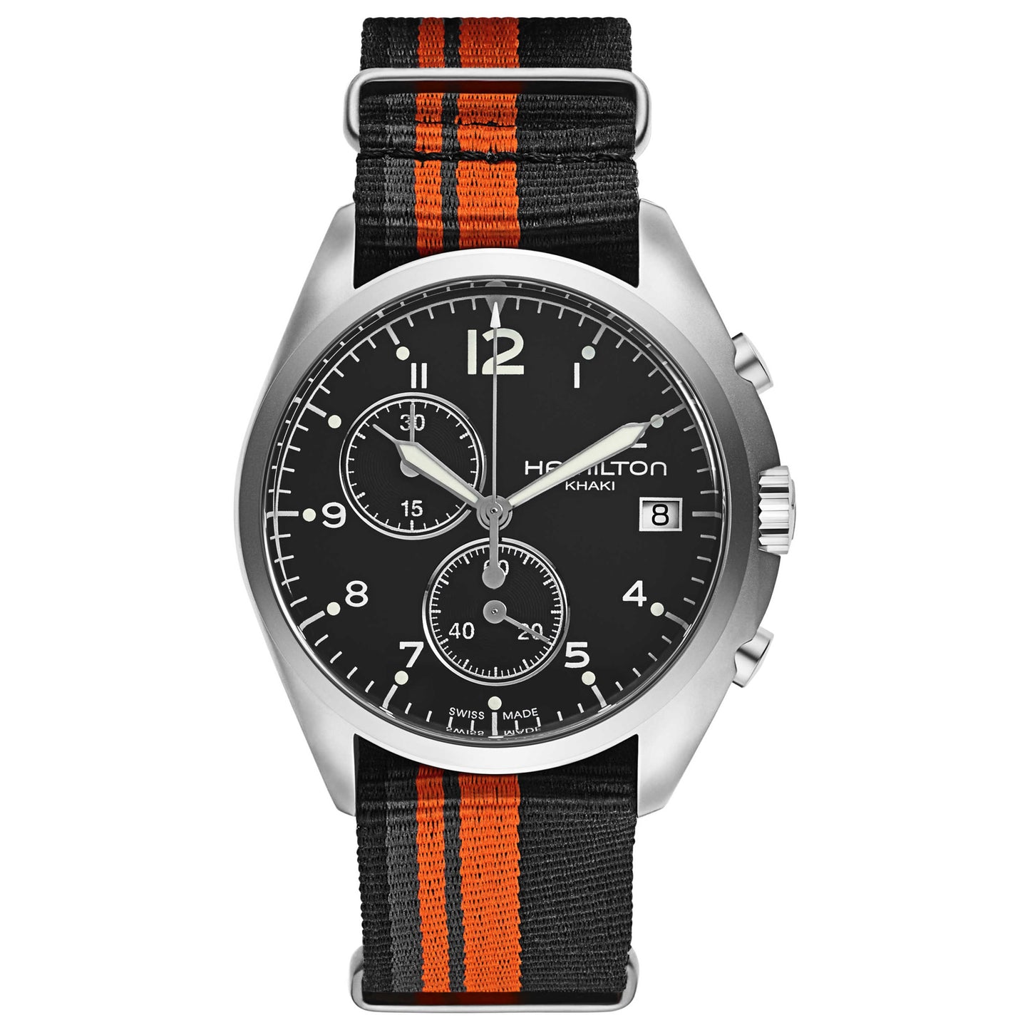 Front view of Hamilton Khaki Aviation Men's Swiss Quartz (Battery-Powered) Watch H76552933