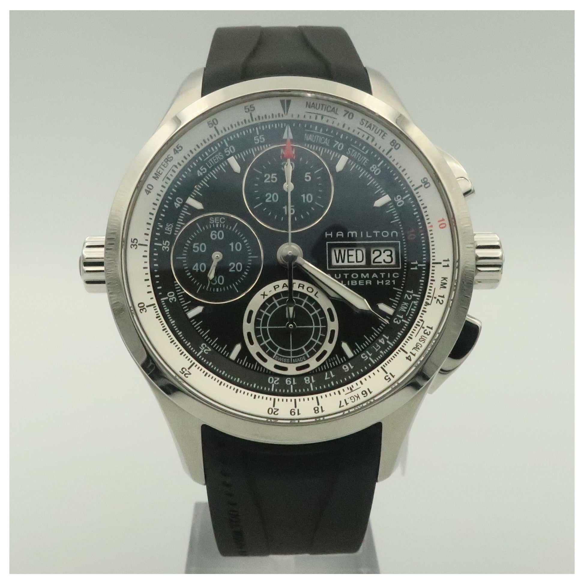 Front view of Hamilton Khaki Aviation Men's Automatic Watch H76556331-SDV