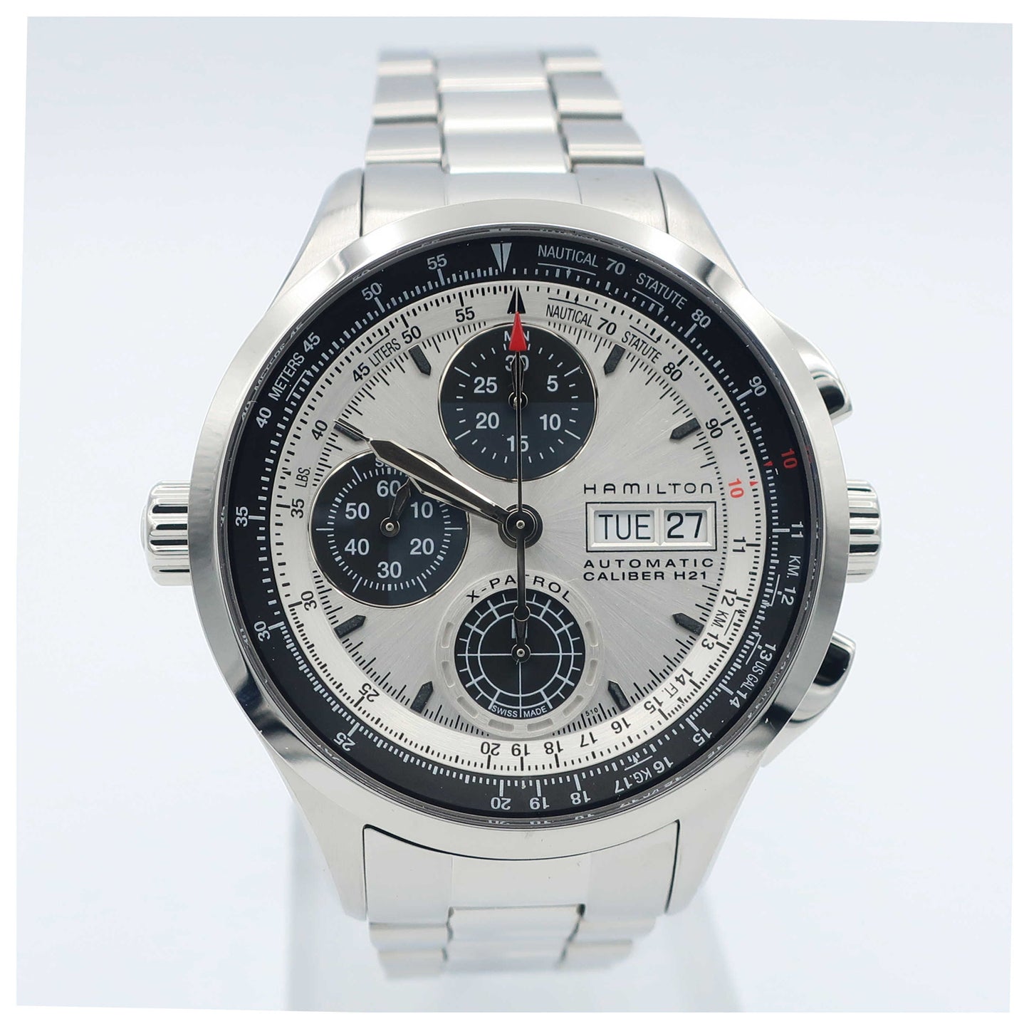 Front view of Hamilton Khaki Aviation Men's Automatic Watch H76566151-SD