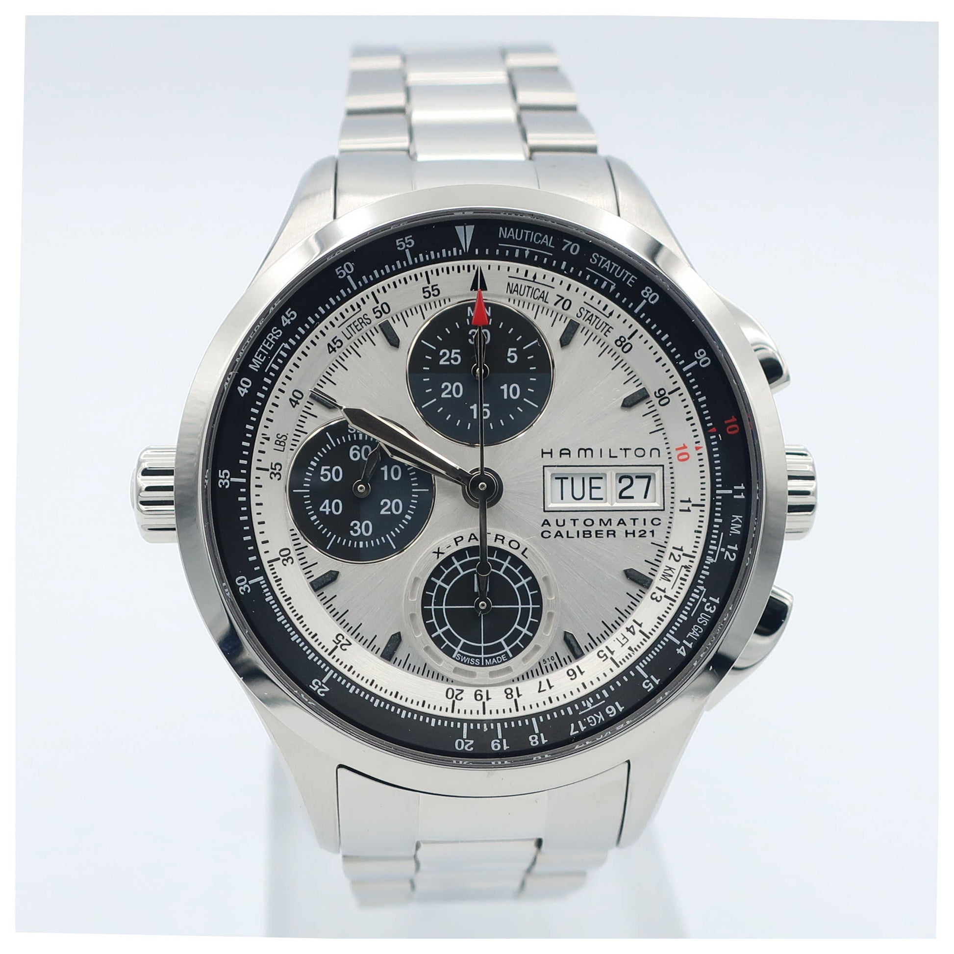 Front view of Hamilton Khaki Aviation Men's Automatic Watch H76566151-SD