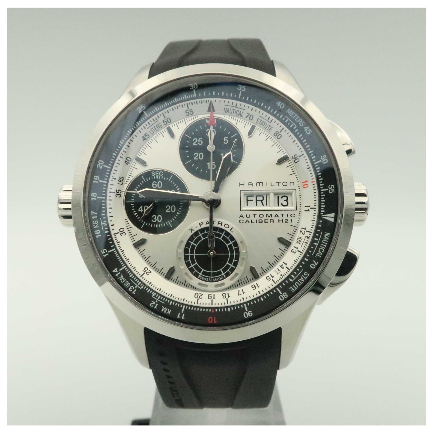Front view of Hamilton Khaki Aviation Men's Automatic Watch H76566351-PO
