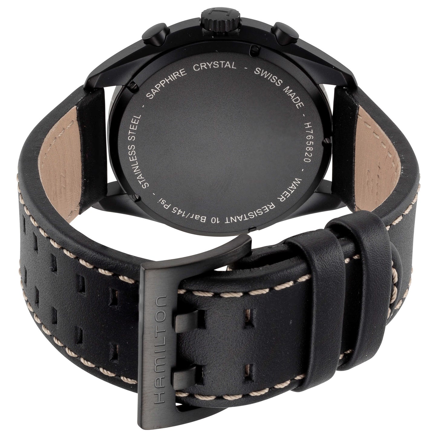 Back view of Hamilton Khaki Aviation Men's Quartz Watch H76582733